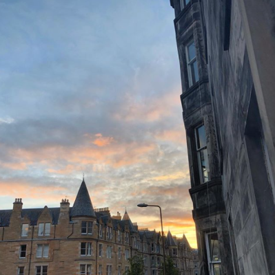 Sunset in Edinburgh Marchmont
