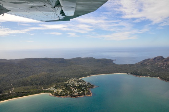 East Coast Tasmania from the air